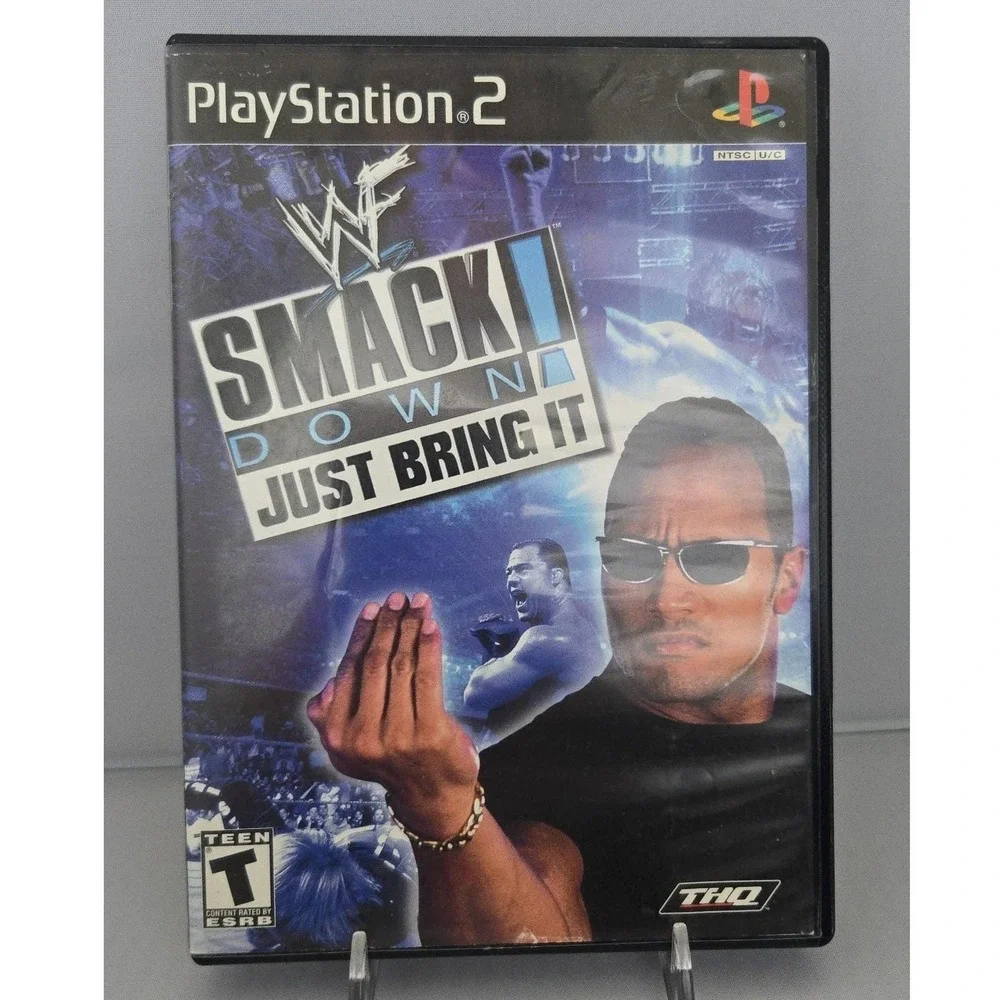 WWF‎ SmackDown! Just Bring It (Sony PlayStation 2, PS2, 2001) Case+Disc - TESTED